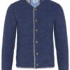Kinder Strickjacke blau meliert grau 005103 ~ 110