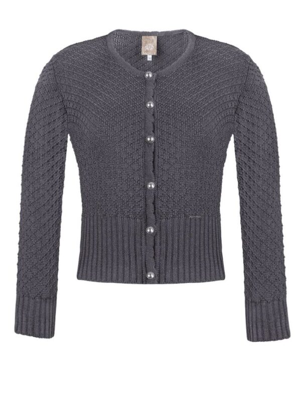 Trachten Strickjacke grau Marlene 003188 ~ 36