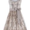 Mini Dirndl 60 cm silber taupe Claudine 010227 ~ 42