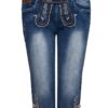Damen Trachtenhose kniebund blau Stretch Franziska 007740 ~ 36