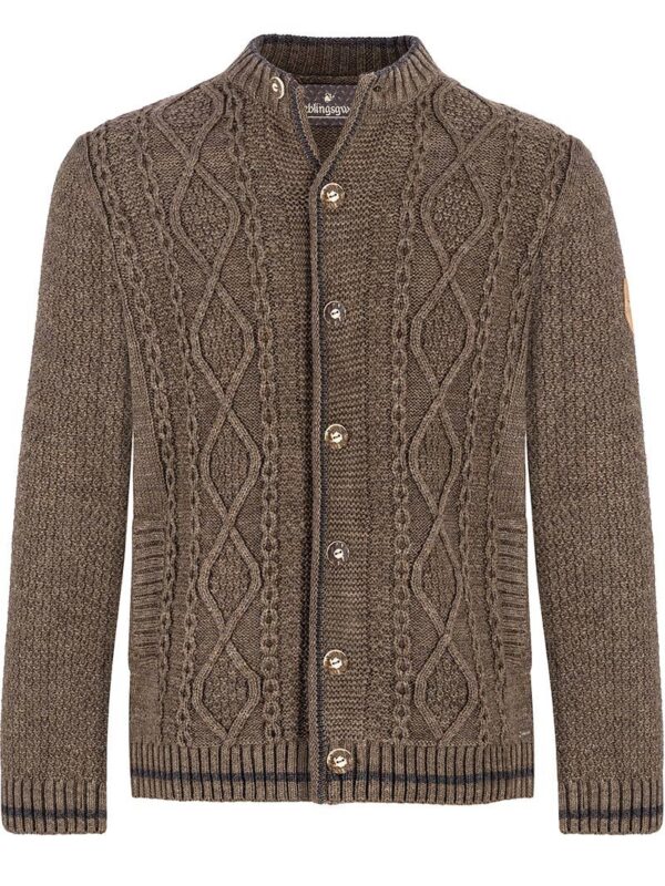 Trachten Strickjacke braun Fredi 013726 ~ 46