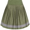 Trachtenrock CLARA (60 cm) ~ 46 ~ oliv
