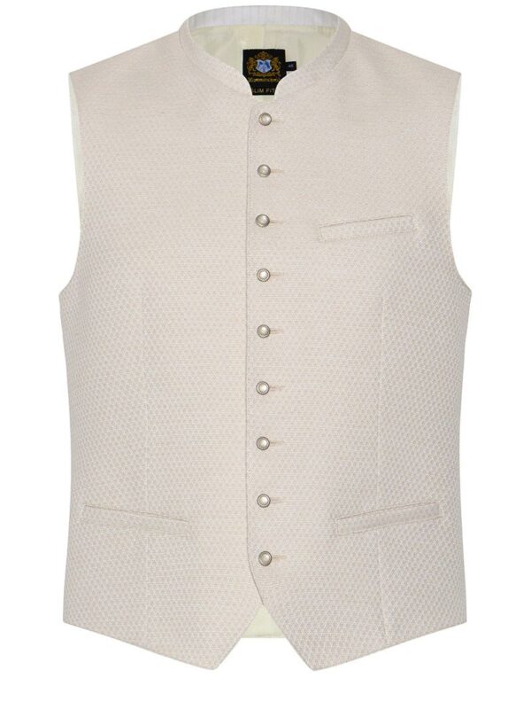 Trachtenweste creme Ferdi 013609 - slimfit ~ 56
