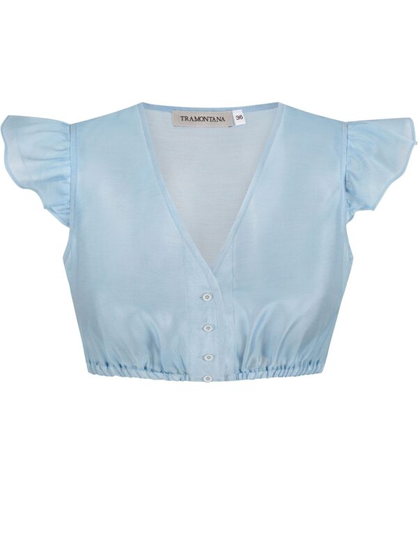 Dirndlbluse DIANA ~ hellblau ~ 42