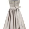 Midi Dirndl 70 cm grau taupe Rebecca 015870 ~ 30