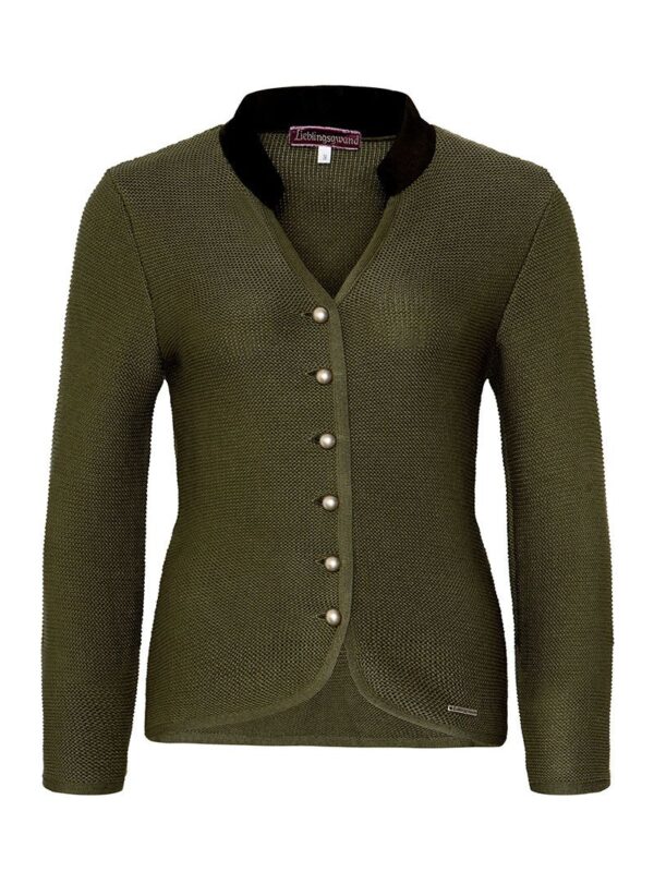 Trachten Strickjacke oliv Lena 011869 ~ 30