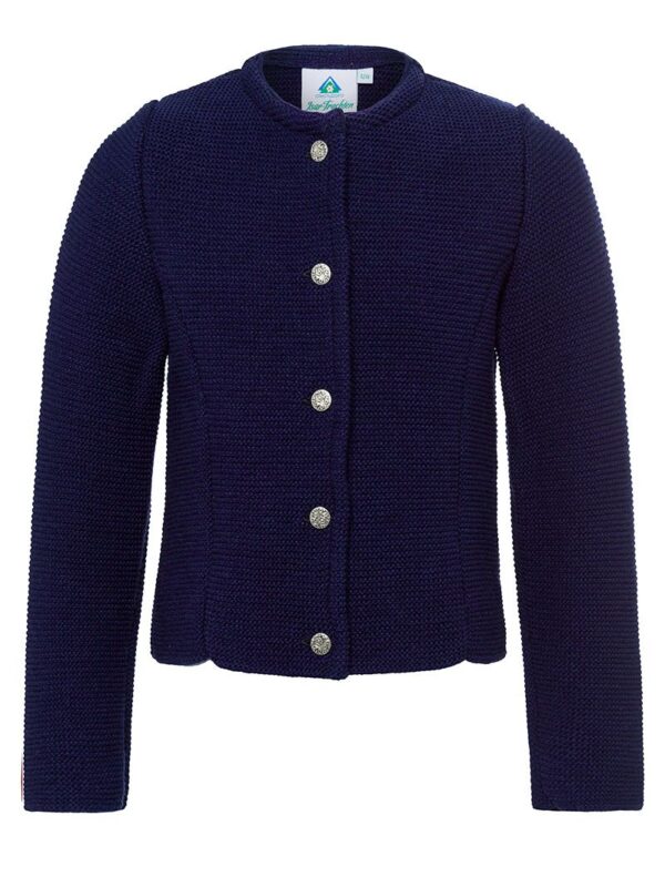 Mädchen Trachten Strickjacke dunkelblau Marina 002386 ~ 92