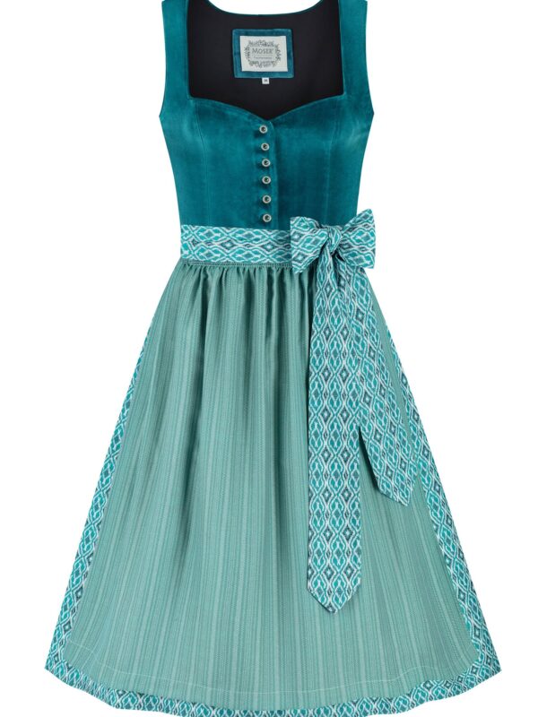 Dirndl VALERIE (70 cm) ~ 34 ~ petrol