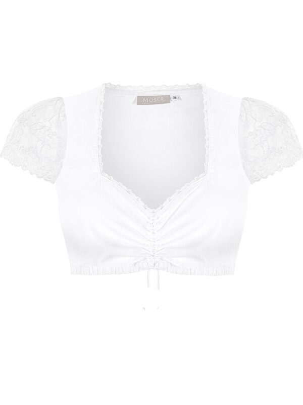 Dirndlbluse weiß Frieda 011111 ~ 32