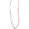 Collier mit Edelweissanhänger 000157 ~ rosa
