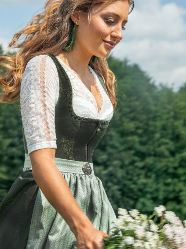 Dirndl SEßLACH (65 cm) oliv pistazie ~ 48 ~ oliv