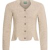 Trachten Strickjacke natur mit Stehkragen Anja 005072 ~ 50