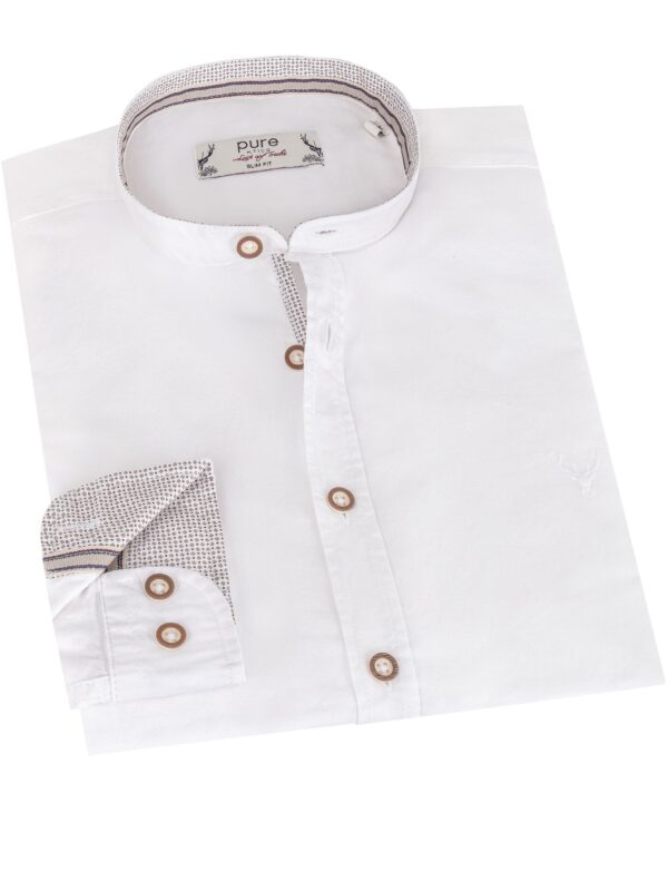 Trachtenhemd OLIVER (slim fit) ~ XS ~ braun