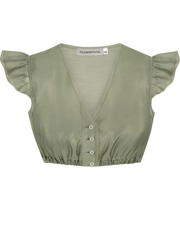 Dirndlbluse DIANA ~ 32 ~ oliv