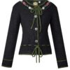 Kinder Trachten Strickjacke schwarz-grün Rita 140639 ~ 104