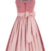 Midi Dirndl 70 cm rosenholz altrosa Wiessee 016440 ~ 48