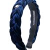 Samt Haarreif mit Perlen ~ dunkelblau