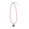 Kinder Collier mit Herzanhänger 000159 ~ pink
