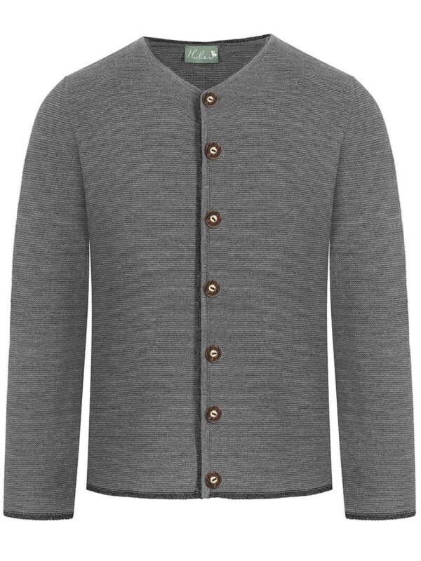 Trachten Strickjacke grau anthrazit Aloisius 015290 ~ 58
