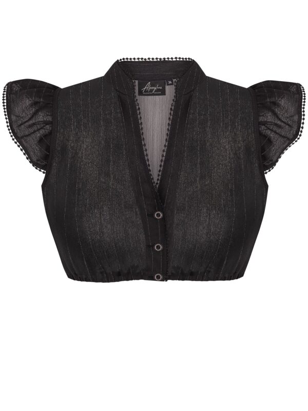 Dirndlbluse CELINA ~ 46 ~ schwarz