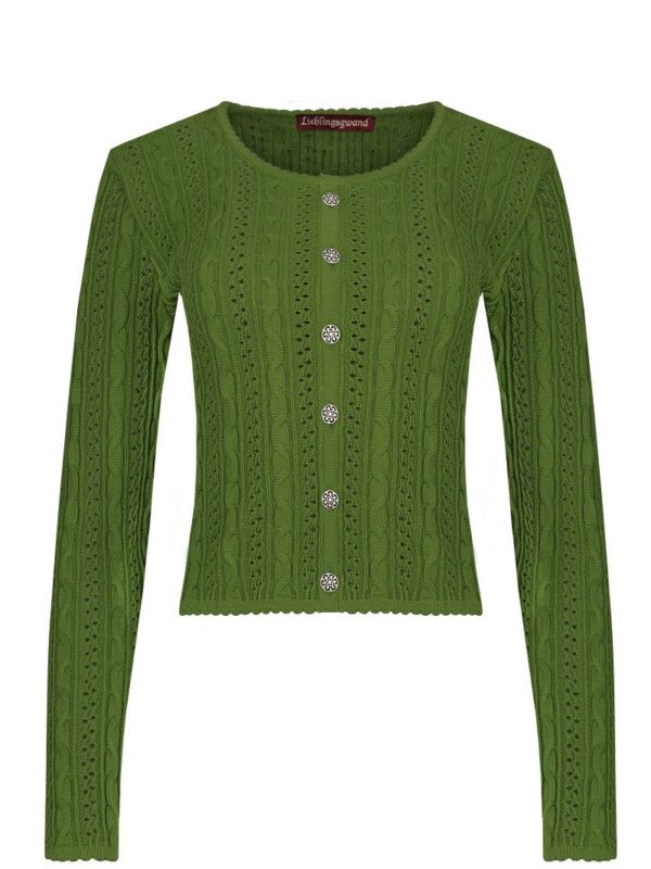 Trachten Strickjacke grün Lisa 002813 ~ 32