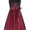 Midi Dirndl 70 cm schwarz dunkelrot Klara 016556 ~ 46
