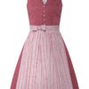 Mini Dirndl 60 cm rosenholz altrosa gemustert Valentina 009059 ~ 42