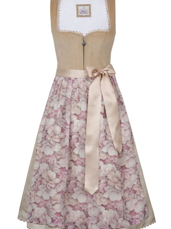 Dirndl PULLACH (65 cm) taupe ~ beige ~ 48