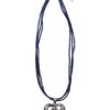 Collier mit Herzanhänger 000156 ~ dunkelblau