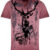 Trachtenshirt ELVIS ~ L ~ bordeaux