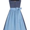 Midi Dirndl 65 cm dunkelblau hellblau Amalia 015429 ~ 36