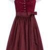 Kinderdirndl TEGERNSEE ~ 116 ~ dunkelrot