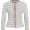 Damen Trachtenjacke hellgrau altrosa Eliona 012419 ~ 46