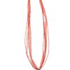 Collier mit Edelweissanhänger 000157 ~ rot