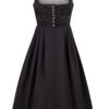 Dirndl lang 80 cm Gastro schwarz Amy 005582 ~ 50