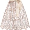Dirndlschürze Spitze midi 65 cm taupe 016590 ~ XL