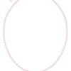 Kinder Perlencollier mit Strass-Herz 003975 ~ rosa