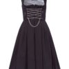 Mini Dirndl 60cm Gastro schwarz Amy 129410 ~ 44