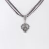 Collier mit Strass-Anhänger ~ grau