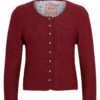 Trachten Strickjacke dunkelrot Franziska 014416 ~ 32