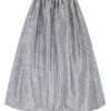 Dirndlschürze mit Rankenmuster (70 cm) ~ XL ~ silbergrau