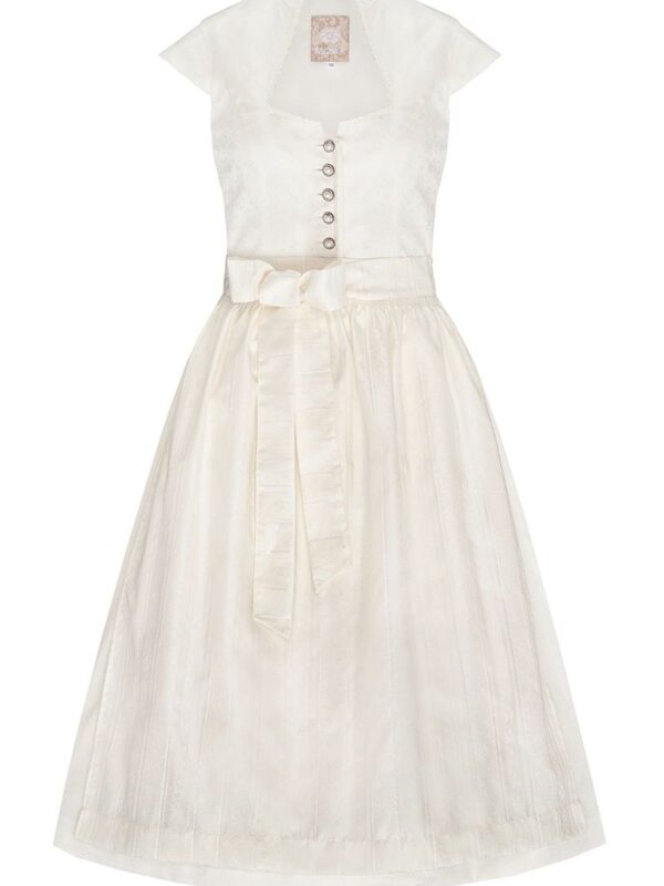 Brautdirndl midi 70cm creme Antonia 006888 ~ 34