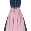 Midi Dirndl 65 cm dunkelblau altrosa Loretta 010397 - limitiert ~ 40
